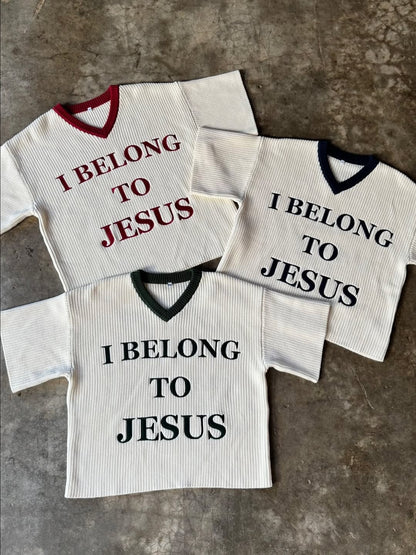 'I BELONG TO JESUS' KNITTED SUIT