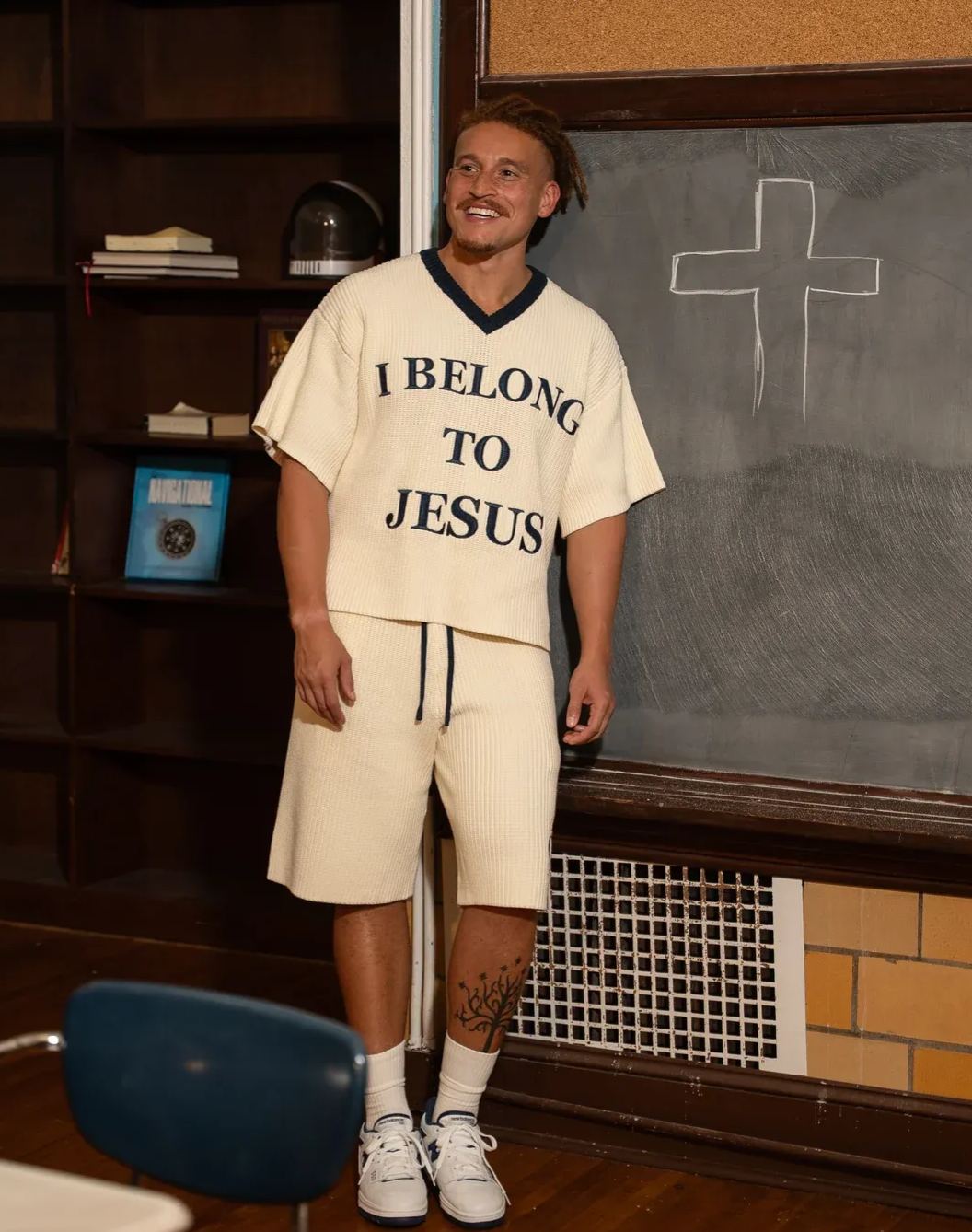 'I BELONG TO JESUS' KNITTED SUIT